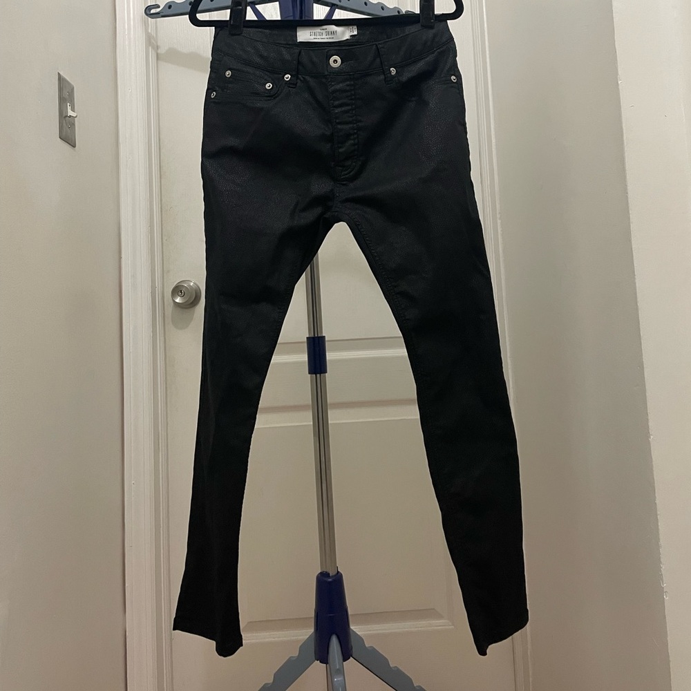 Topman pants in snakeskin pattern.